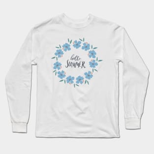 Round floral wreath Long Sleeve T-Shirt